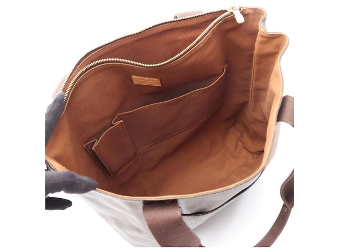 Borsa Tote Louis Vuitton Cabas Beaubourg Monogram Marrone - vista 3