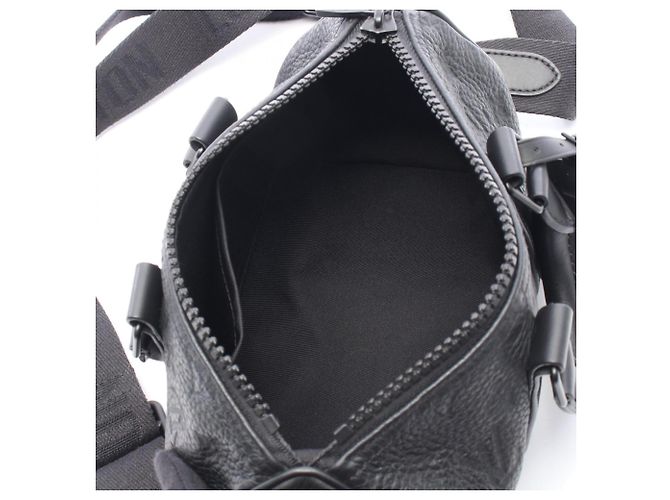 Borsa Louis Vuitton Keepall Bandoulière 25 Nero - vista 3