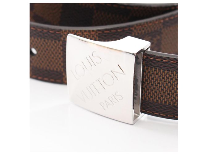 Louis Vuitton Damier Ebene Standard Gürtel Braun - Ansicht 2