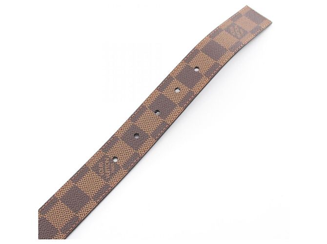 Louis Vuitton Damier Ebene Standard Gürtel Braun - Ansicht 3