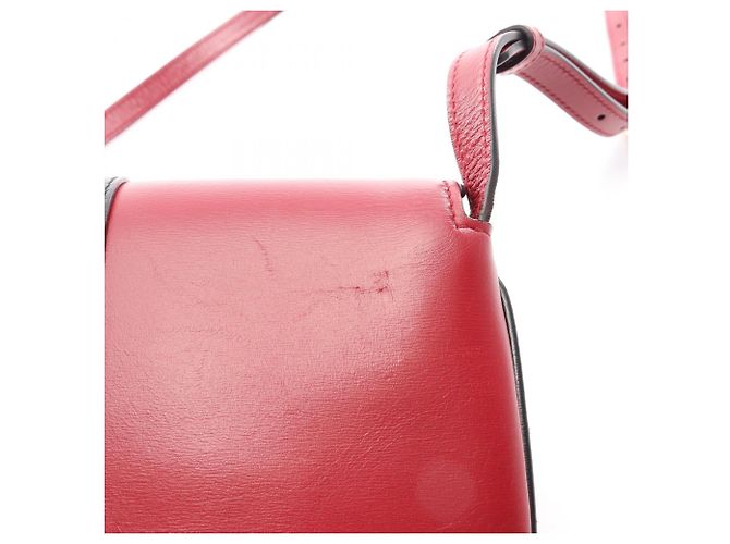 Borsa a Spalla Gucci Ally Small GG Marmont Nero Rosso - vista 12