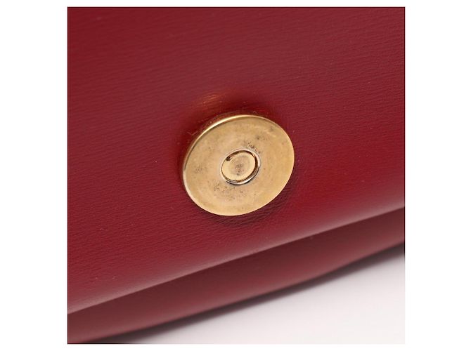 Borsa a Spalla Gucci Ally Small GG Marmont Nero Rosso - vista 5