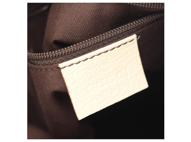 Borsa a Spalla Gucci Abbey GG Canvas Beige Crudo - vista 4