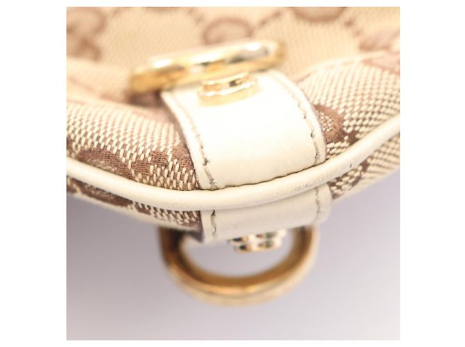 Borsa a Spalla Gucci Abbey GG Canvas Beige Crudo - vista 6