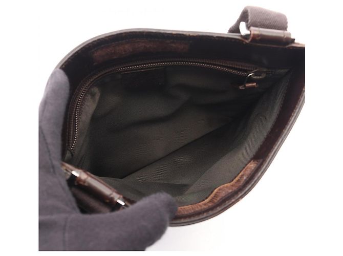Borsa a Spalla Gucci GG Supreme Marrone Beige - vista 3