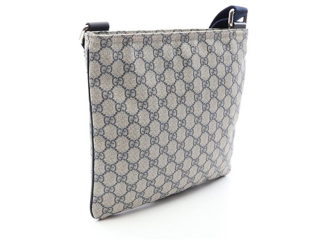 Borsa a tracolla Gucci GG Supreme Beige Blu navy - vista 2