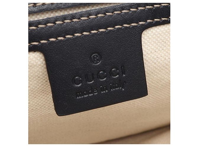 Borsa a tracolla Gucci GG Supreme Beige Blu navy - vista 4