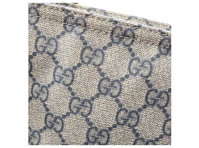 Borsa a tracolla Gucci GG Supreme Beige Blu navy - vista 6