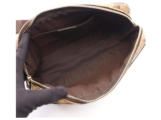 Borsa a tracolla Gucci GG Crystal Marrone Beige - vista 3