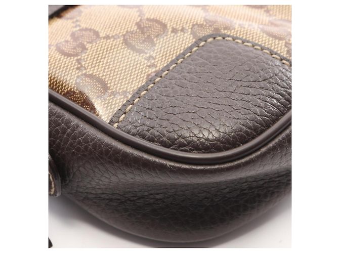 Borsa a tracolla Gucci GG Crystal Marrone Beige - vista 6