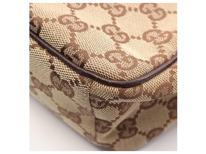 Borsa a Spalla Gucci GG Canvas Marrone Beige - vista 8