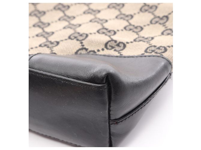 Borsa a Spalla Gucci GG Canvas Nero Beige - vista 10