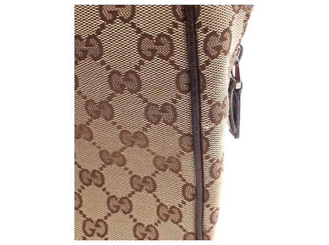 Borsa a Spalla Gucci GG Canvas Marrone Beige - vista 9