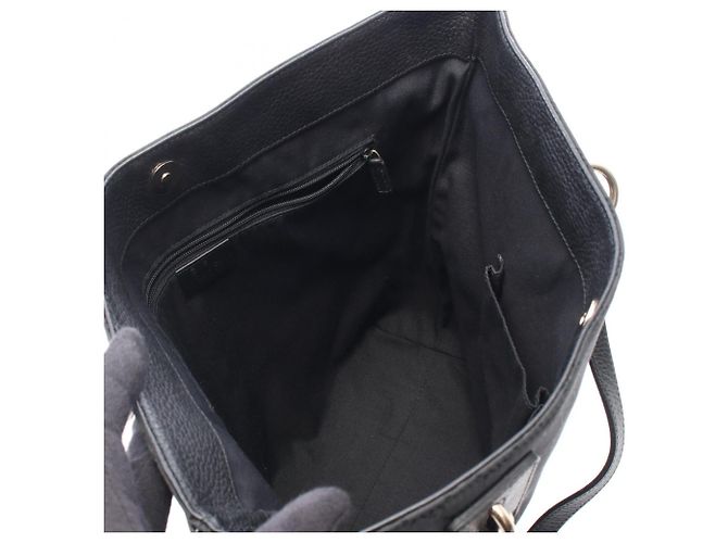 Borsa Tote Gucci GG Canvas Nero - vista 3