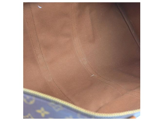 Louis Vuitton Keepall Monogram Canvas 55 Marrone - vista 3