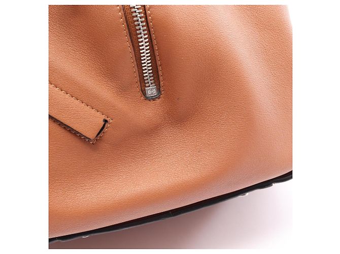 Borsa a mano Loewe Hammock Small 2-Way in pelle Marrone - vista 11