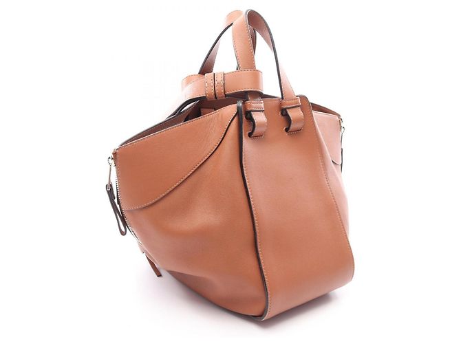 Borsa a mano Loewe Hammock Small 2-Way in pelle Marrone - vista 2