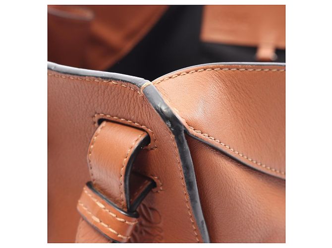 Borsa a mano Loewe Hammock Small 2-Way in pelle Marrone - vista 6