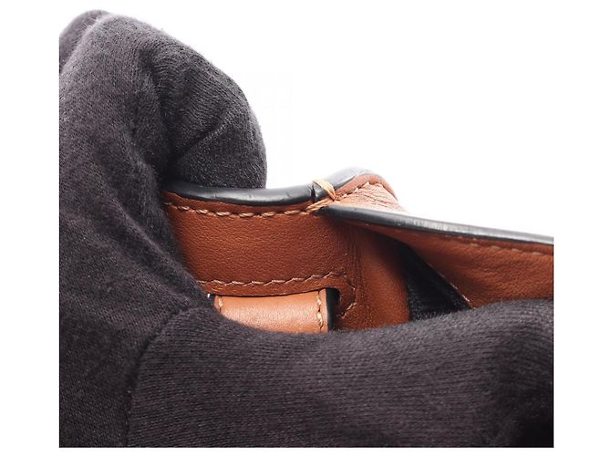 Borsa a mano Loewe Hammock Small 2-Way in pelle Marrone - vista 8