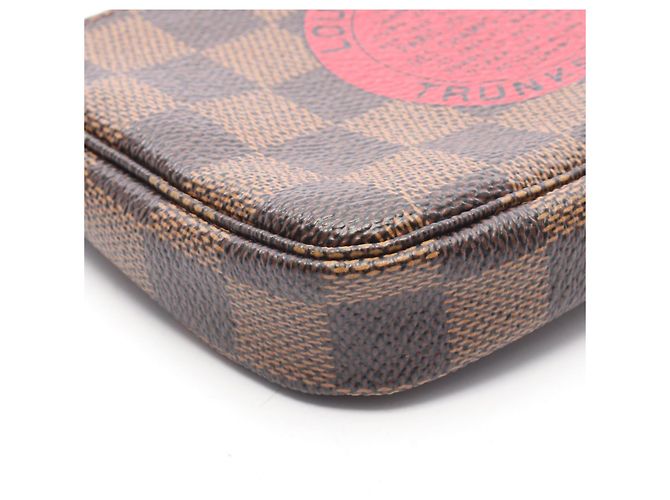 Louis Vuitton Mini Pochette Accessoires Marrone Rosso - vista 5
