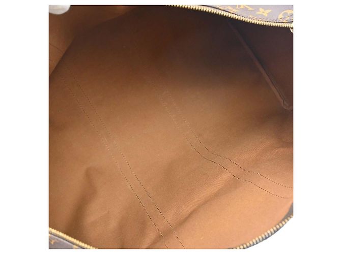 Borsa Keepall Louis Vuitton Monogram Canvas 50 Marrone - vista 3