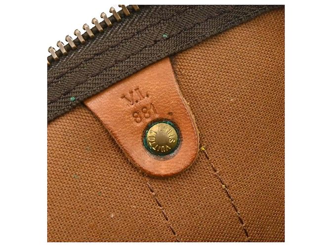Borsa Keepall Louis Vuitton Monogram Canvas 50 Marrone - vista 5