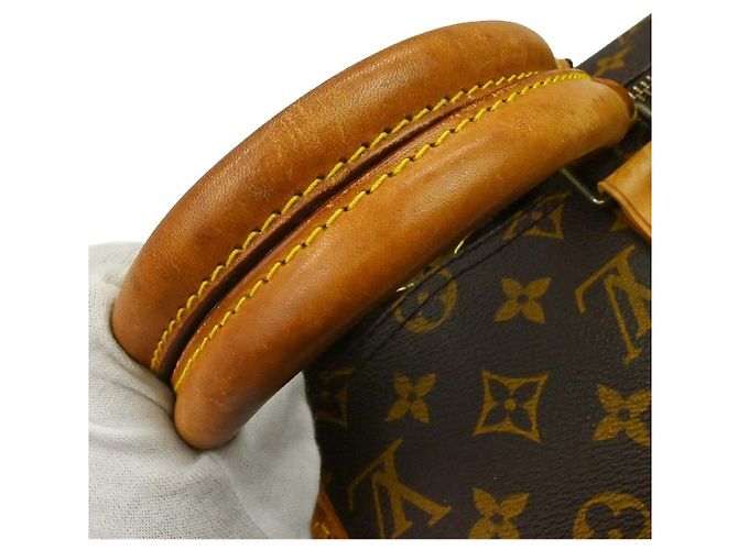 Borsa Keepall Louis Vuitton Monogram Canvas 50 Marrone - vista 6