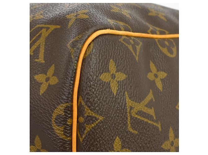 Borsa Keepall Louis Vuitton Monogram Canvas 55 Marrone - vista 7
