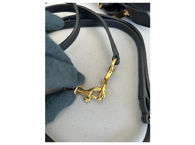 Borsa a tracolla Saint Laurent in pelle nera e scamosciato Nero - vista 12