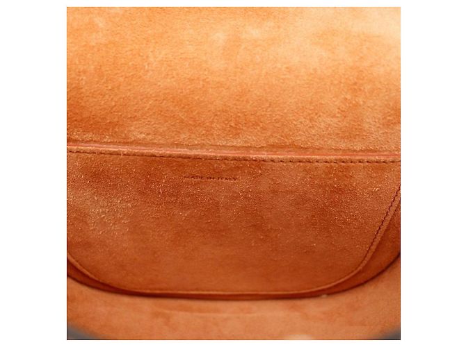 Céline Celine Triomphe Borsa a tracolla in pelle Tan Marrone - vista 8