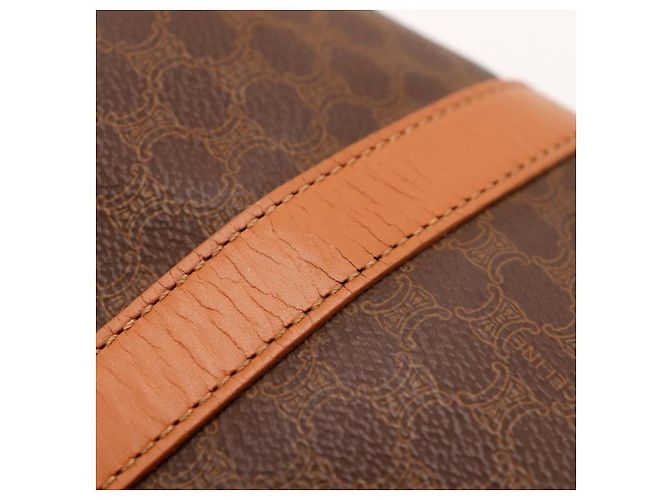 Céline Celine Bolso Boston Monogram Macadam Castaño Monograma - vista 11