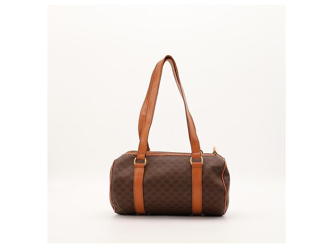 Céline Celine Bolso Boston Monogram Macadam Castaño Monograma - vista 3