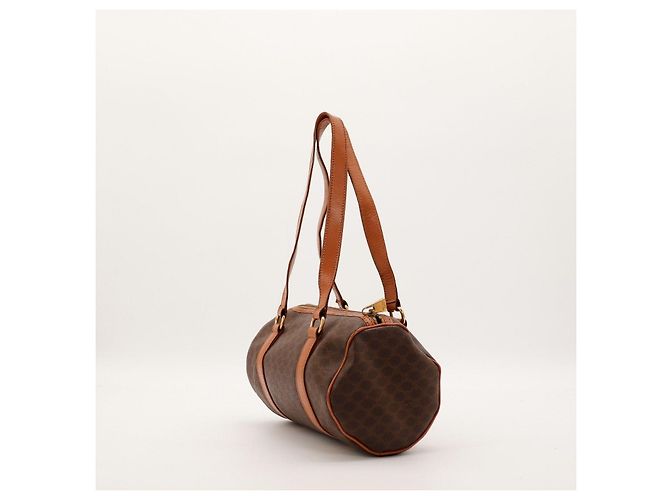 Céline Celine Bolso Boston Monogram Macadam Castaño Monograma - vista 4
