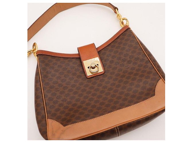 Céline Celine Macadam Monogram Schultertasche Braun - Ansicht 6