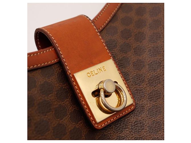 Céline Celine Macadam Monogram Schultertasche Braun - Ansicht 7