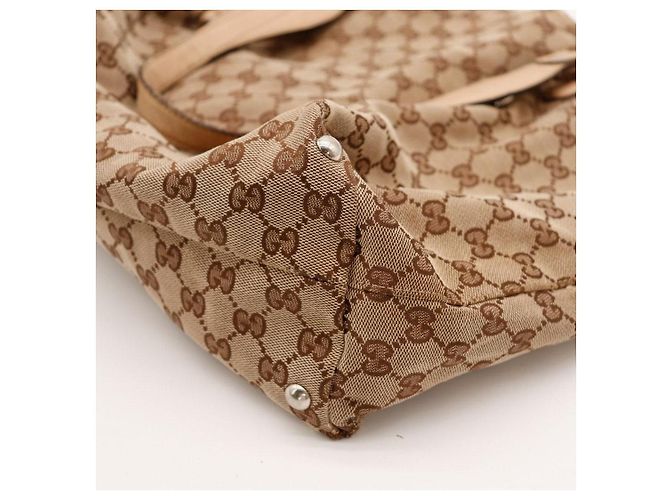 Gucci Borsa Tote in Tela Monogramma GG Marrone - vista 10