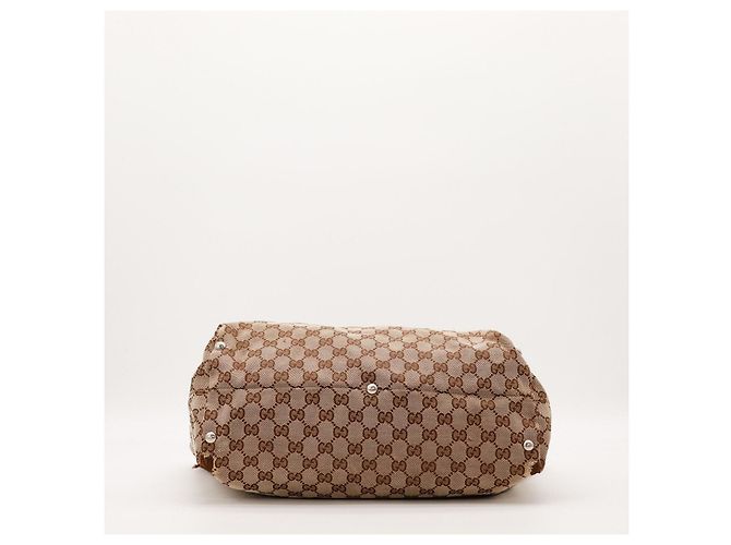 Gucci Borsa Tote in Tela Monogramma GG Marrone - vista 5