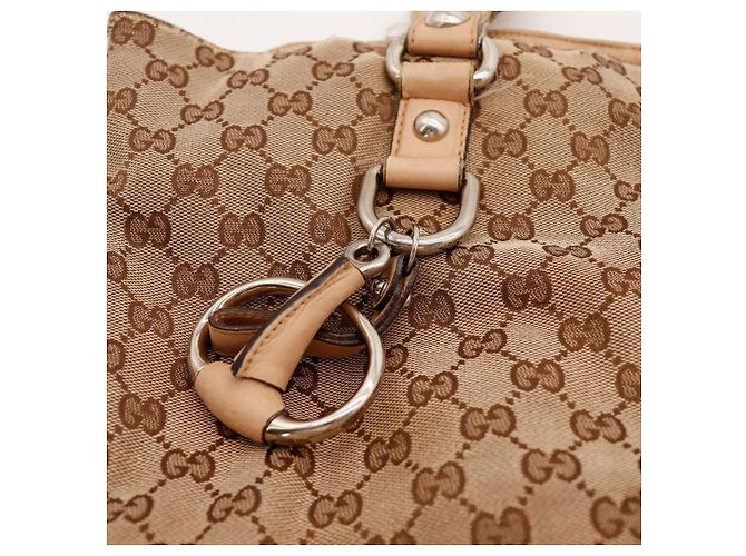 Gucci Borsa Tote in Tela Monogramma GG Marrone - vista 7