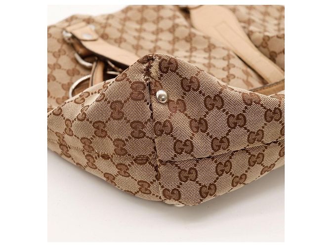 Gucci Borsa Tote in Tela Monogramma GG Marrone - vista 9