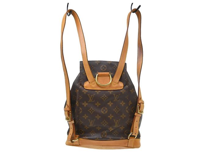 Louis Vuitton Vintage Montsouris Monogram Canvas MM Marron - vue 2