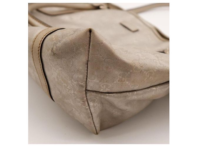 Gucci Borsa Tote Monogramma GG Beige - vista 10