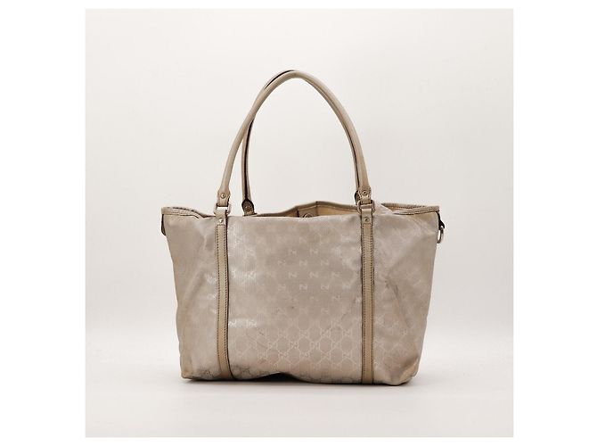 Gucci Borsa Tote Monogramma GG Beige - vista 3