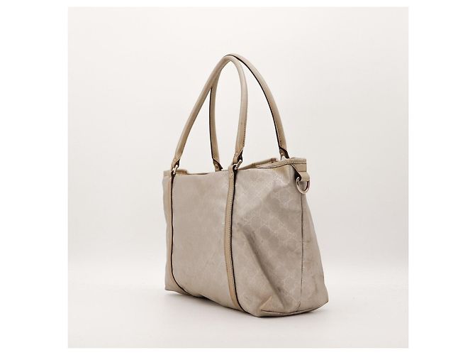 Gucci Borsa Tote Monogramma GG Beige - vista 4