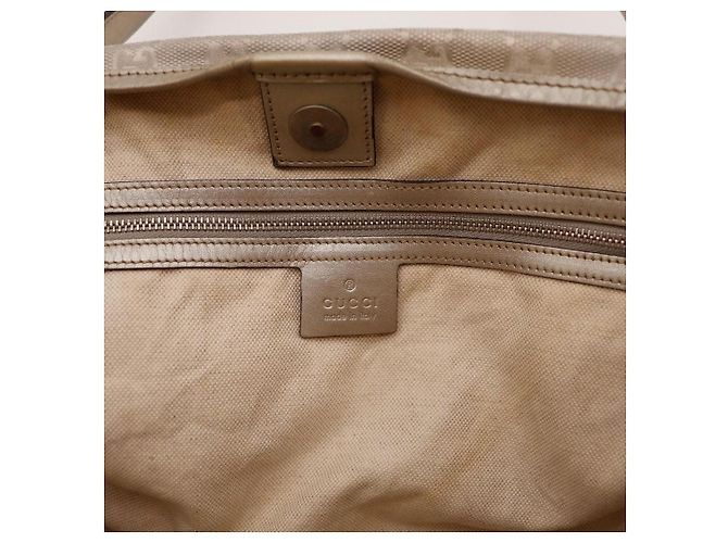Gucci Borsa Tote Monogramma GG Beige - vista 7
