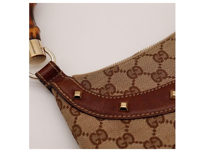 Borsa Gucci GG Supreme manico bambù Marrone Monogramma - vista 8