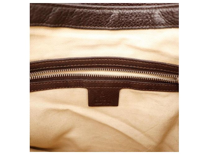 Gucci Borsa a tracolla in tela monogramma GG Marrone - vista 8