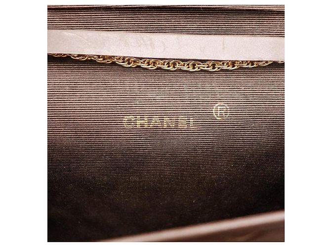 Chanel gesteppte Leder-Wallet on Chain Braun - Ansicht 7