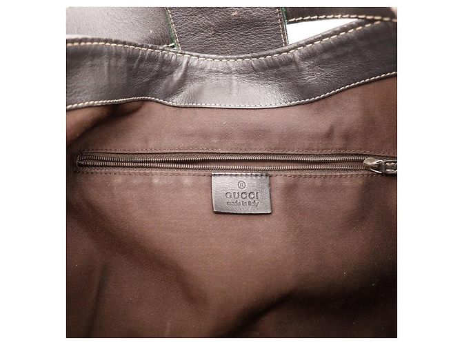 Gucci Borsa Hobo in tela monogram Marrone Rosso Verde Monogramma - vista 7