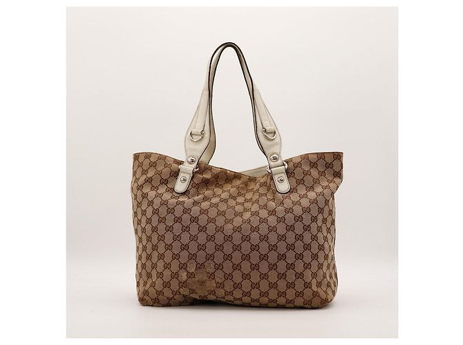 Gucci Borsa Tote in Tela Monogram GG Marrone Beige - vista 3