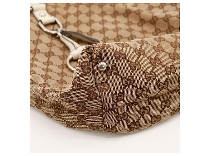Gucci Borsa Tote in Tela Monogram GG Marrone Beige - vista 9